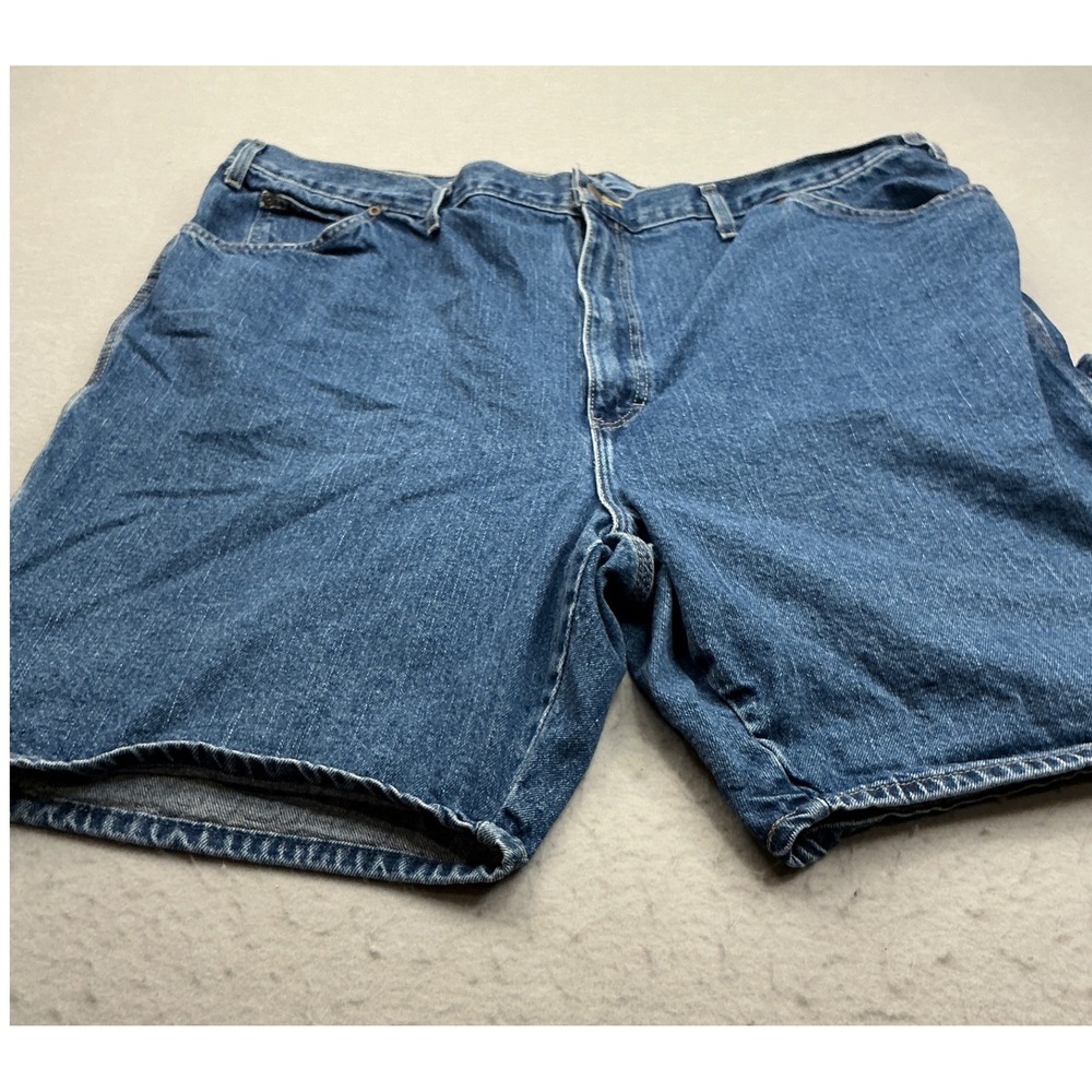 Dickies Vintage Carpenter Shorts Blue Denim Hammer Loop Mens 44 Workwear